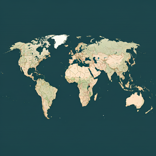 World Map showing global coverage locations
